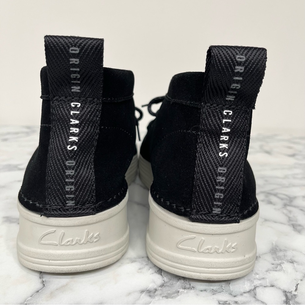 CLARKS Origin Wallabee Shoes Women’s Black Suede Lace Up Chukka Ankle Boots 9.5 - Picture 4 of 11